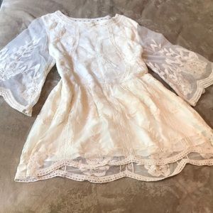 Lace Bell Sleeve Top